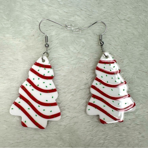 Christmas Snack Cake Earrings - Picture 1 of 1